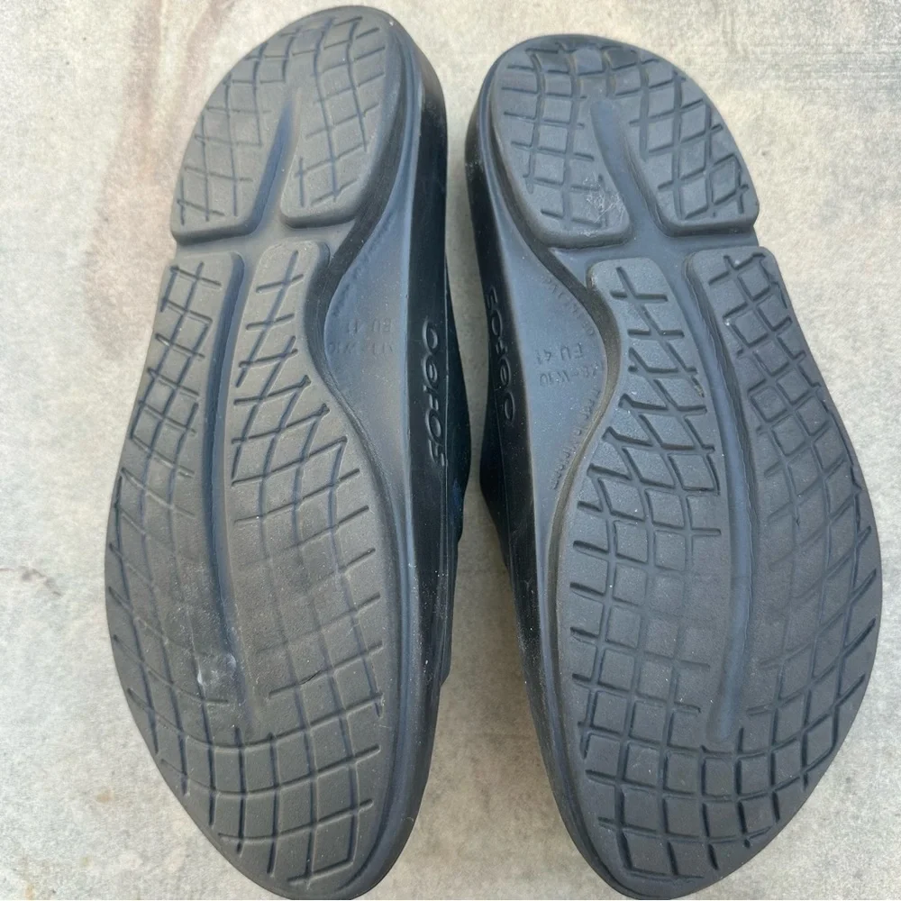 Oofos Ooahh Comfort Slide Women's Size 10 Men's Size 8 Black Recovery Sandals
